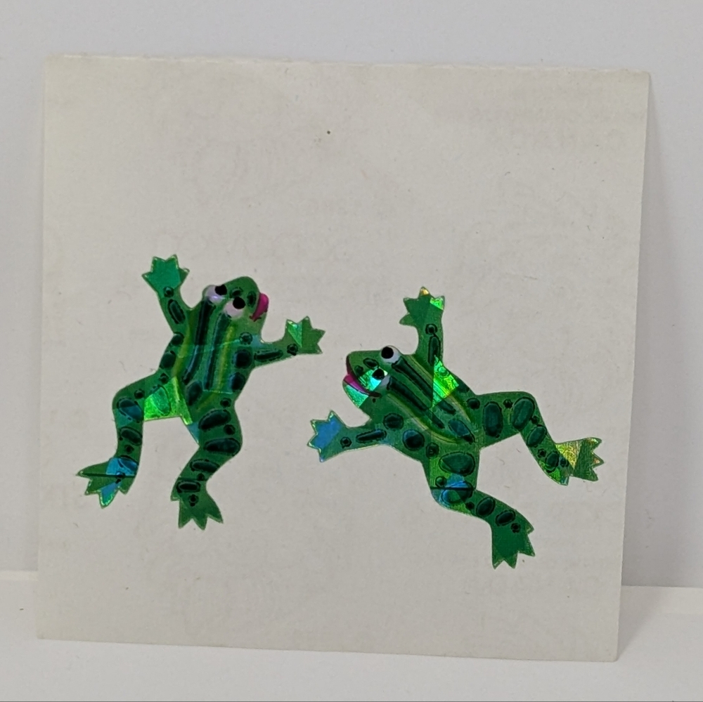 Sandylion Sticker Sheet Frogs Vintage